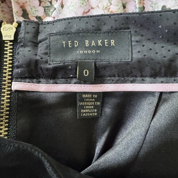 Ted Baker London Juliane Blossom Jacquard Skirt Green Size 0 - Picture 3 of 3